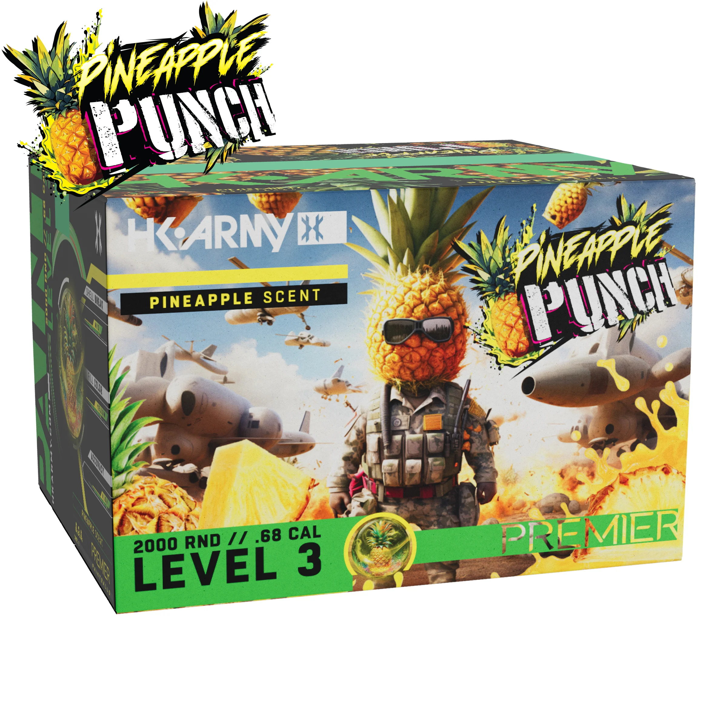 HK Army Pineapple Punch Premier Paintballs (.68 Caliber)