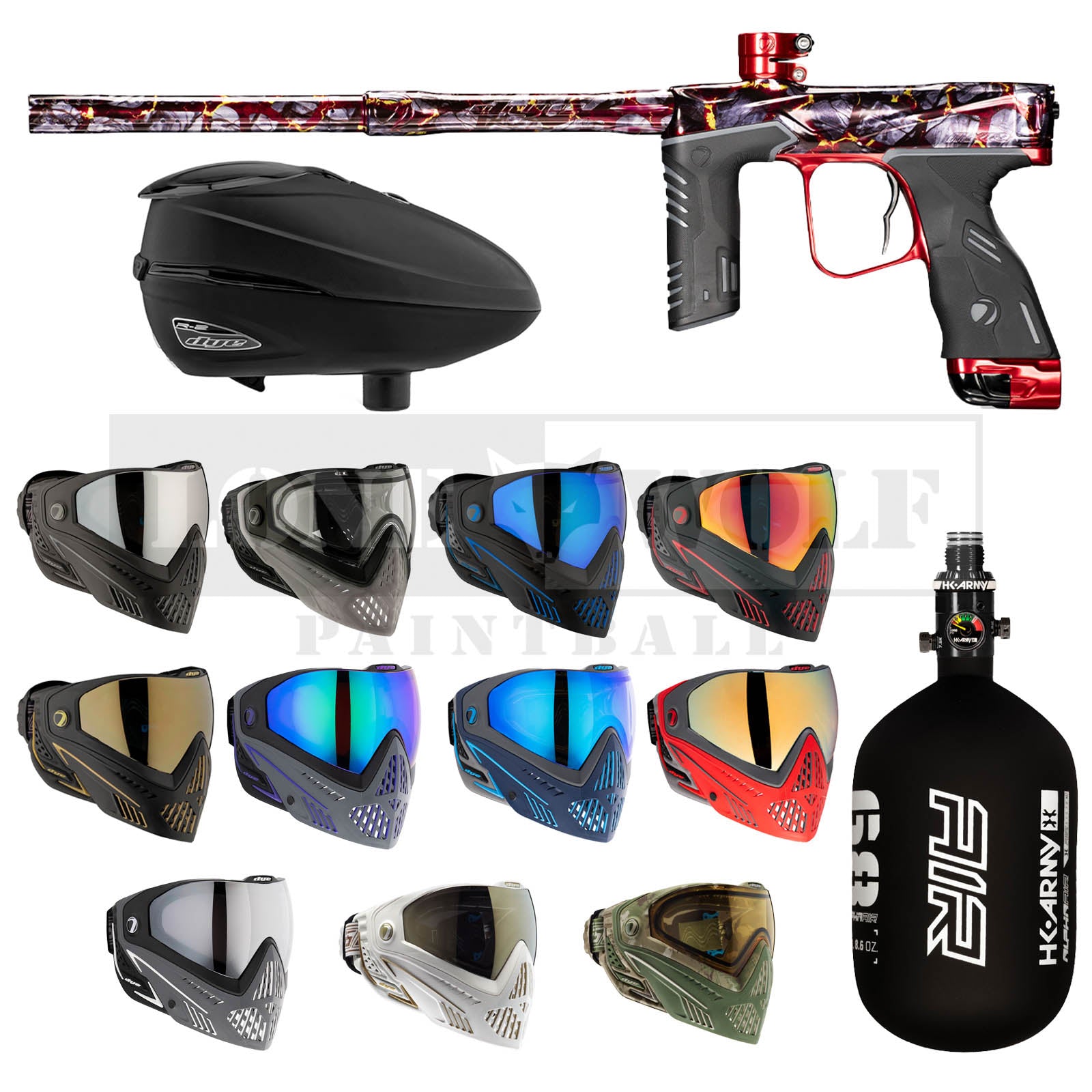 Dye MXR Tournament Paintball Package