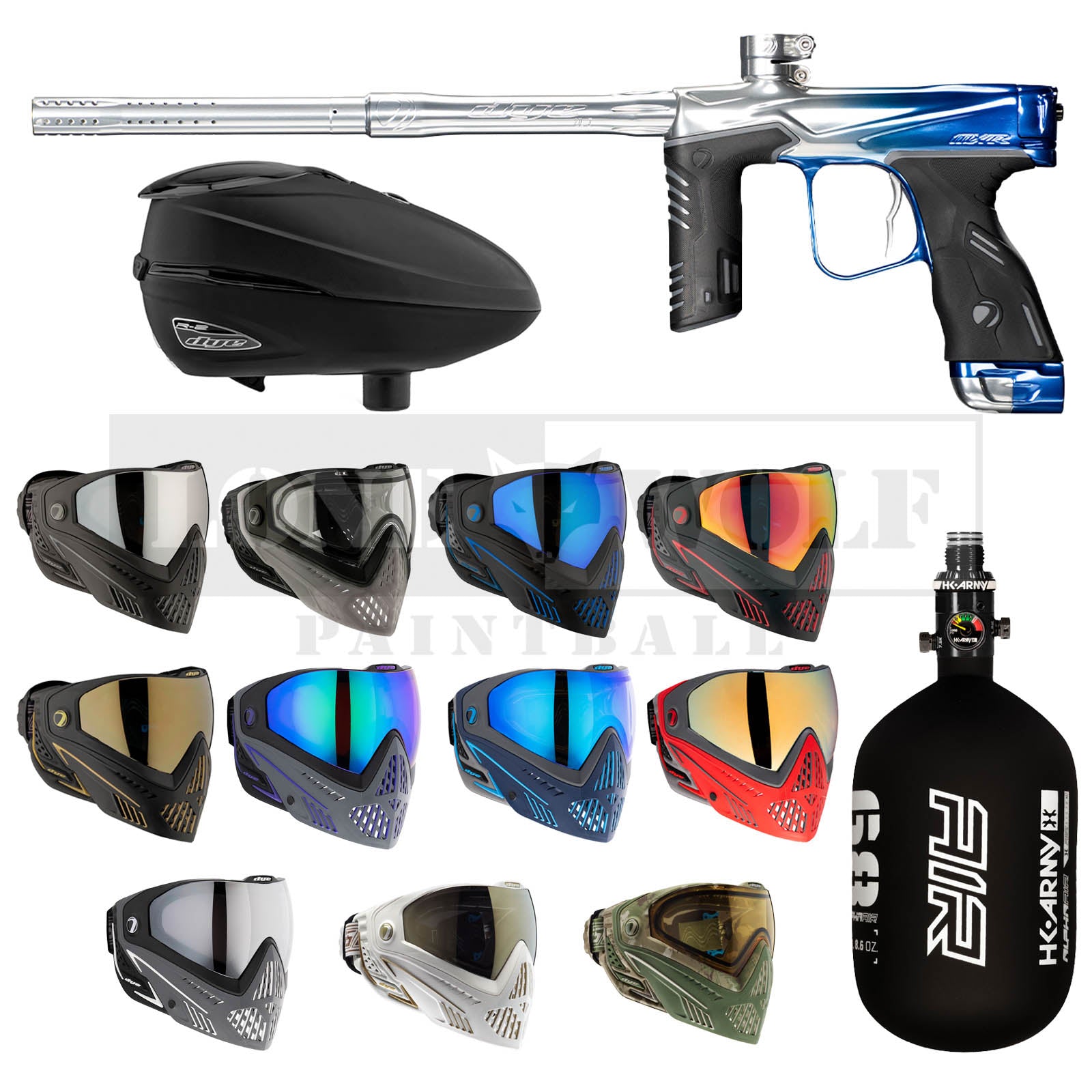 Dye MXR Tournament Paintball Package