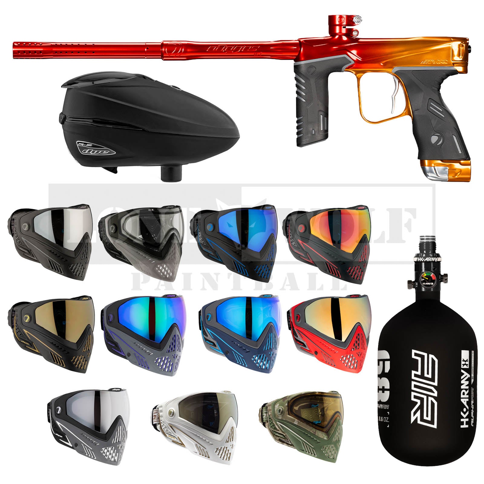 Dye MXR Tournament Paintball Package