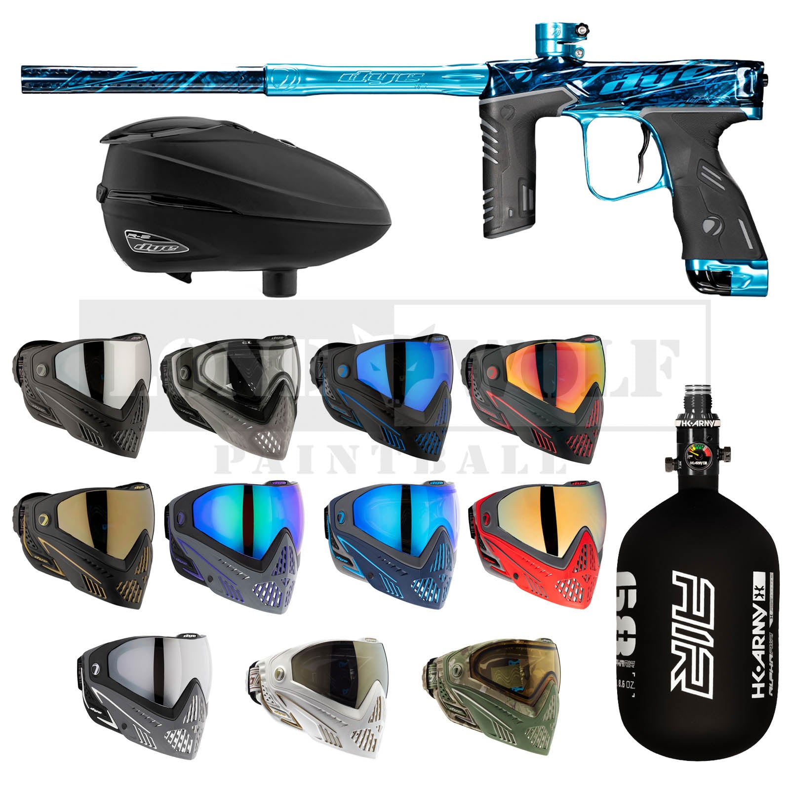 Dye MXR Tournament Paintball Package
