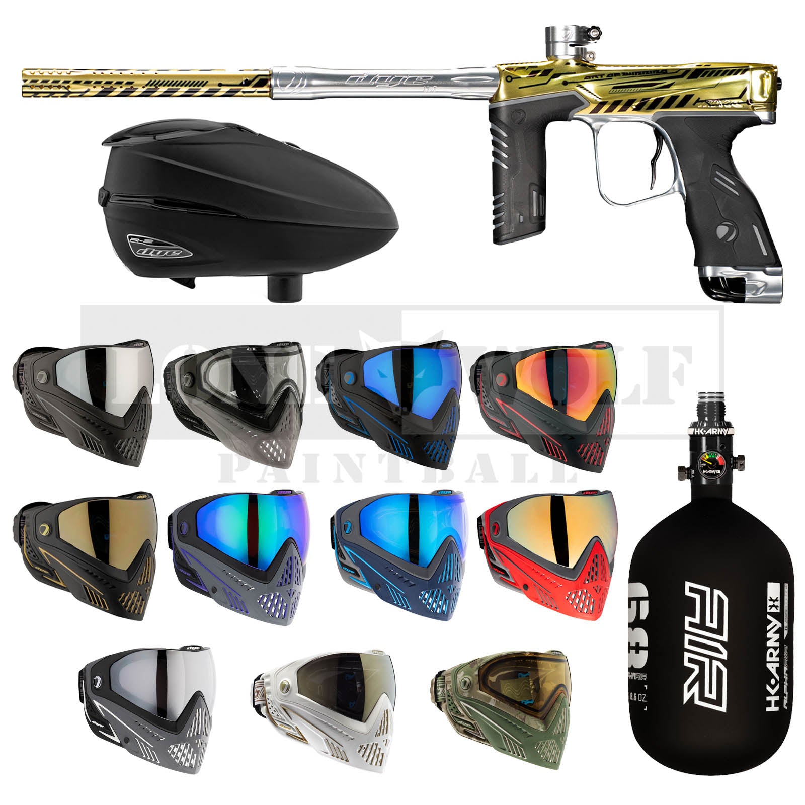 Dye MXR Tournament Paintball Package