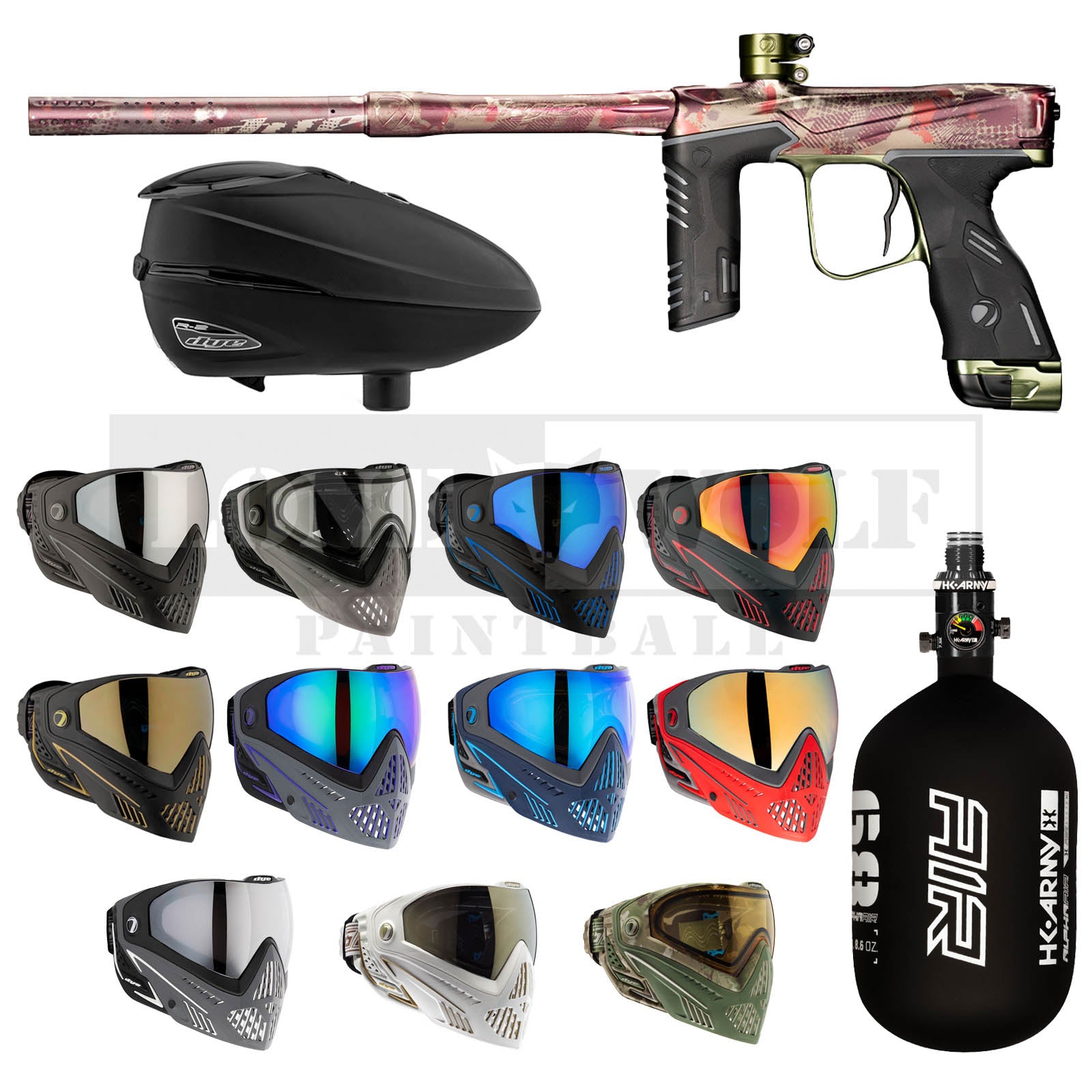 Dye MXR Tournament Paintball Package