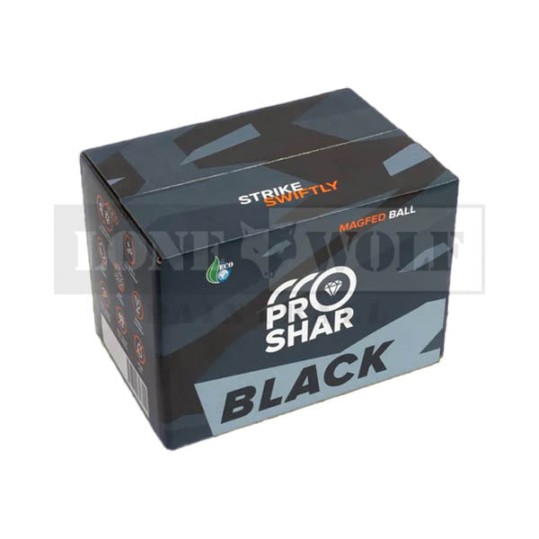 Proshar Black Tactical Magfed Paintballs (.68 Caliber)
