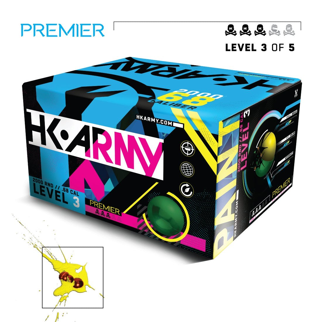 HK Army Premier Paintballs (.68 Caliber)