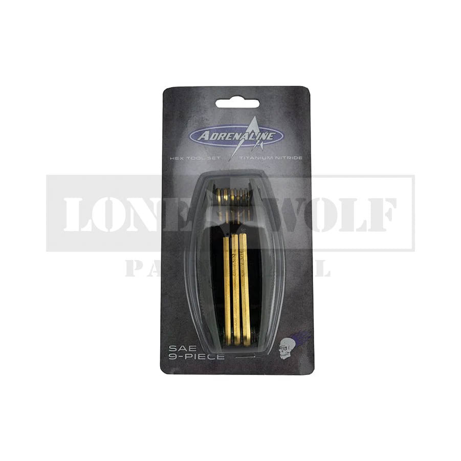 Adrenaline Titanium Nitride Hex Tool Set
