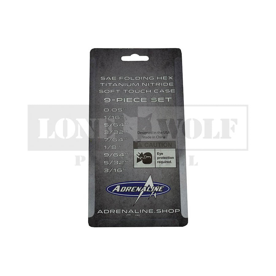 Adrenaline Titanium Nitride Hex Tool Set
