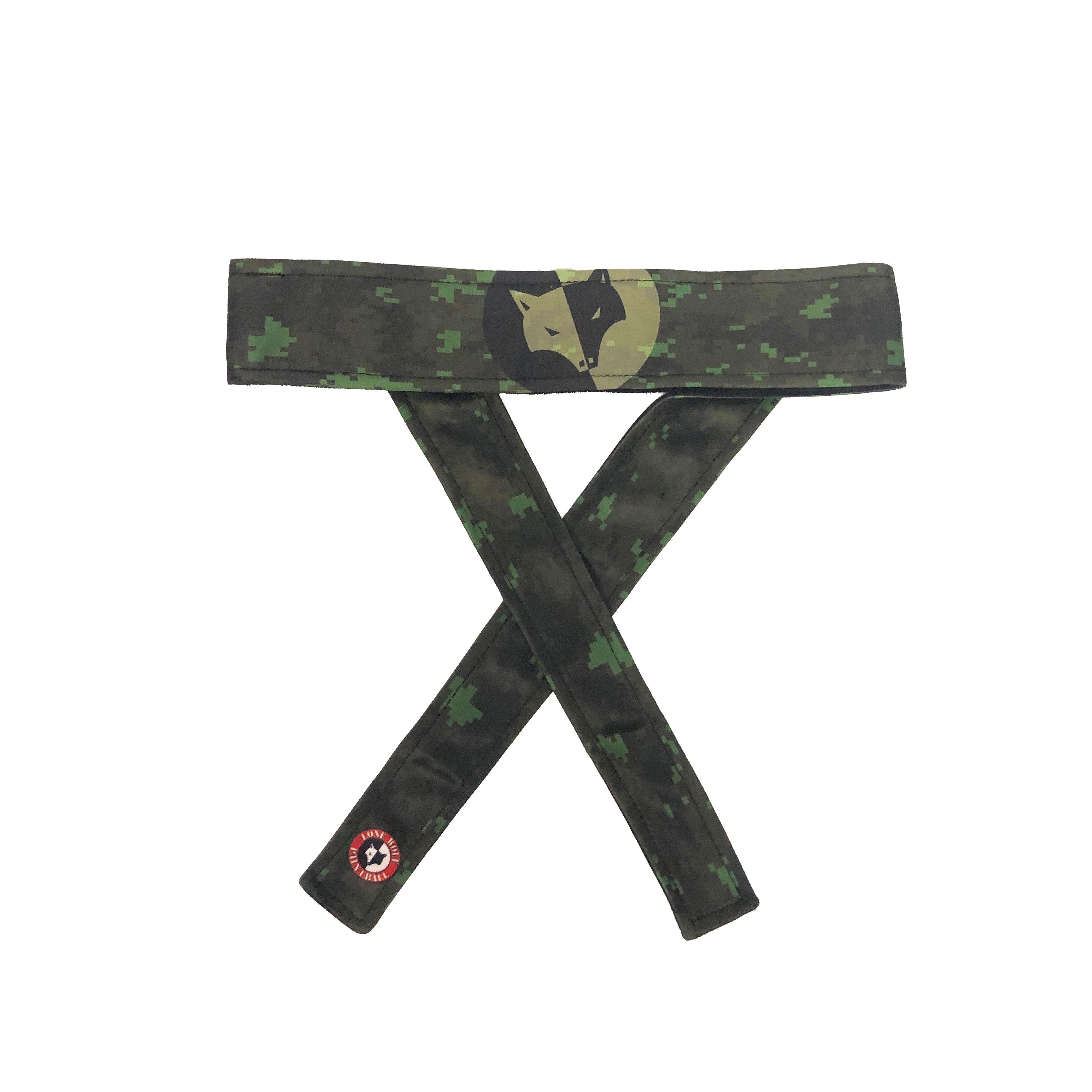 Lone Wolf Headband - Green Digi Camo